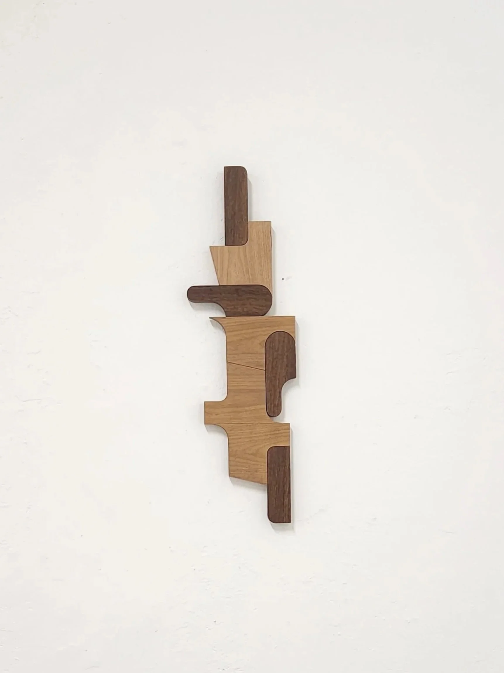 Aportado, 2023 | Sucupira and tauari wood | 44,8 x 14,1 x 1,5 in 