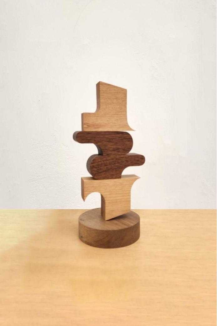 Adendite 2, 2023 | Sucupira wood, tauari e iron | 12,9 x 7 x 5,9 in