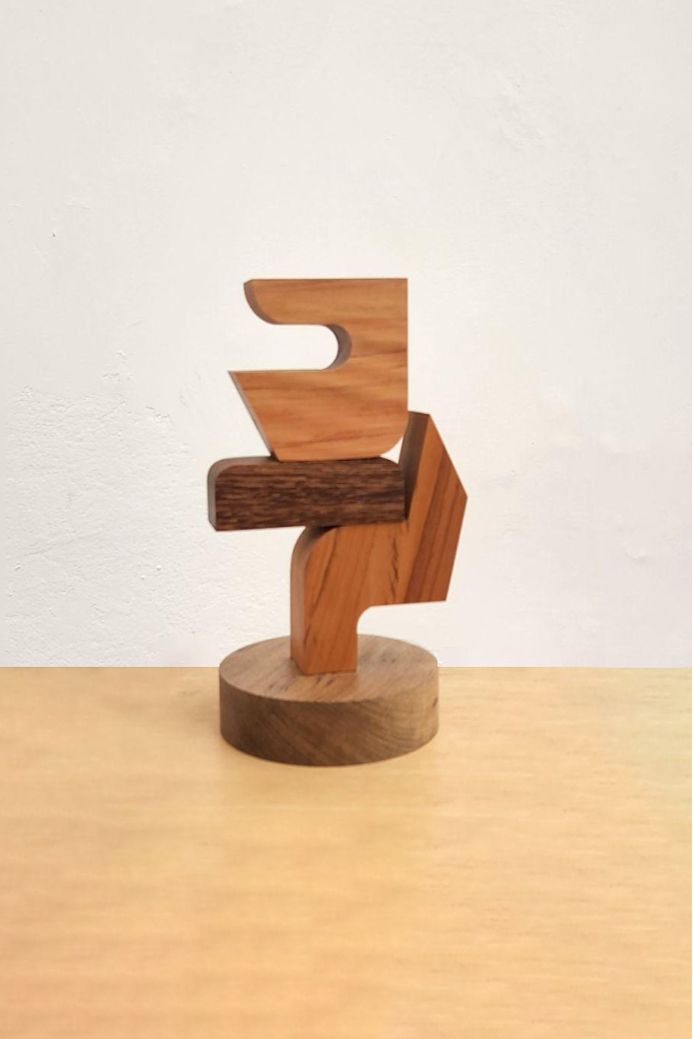 Adendite 01, 2023 | Sucupira wood, peroba rosa and iron | 10,6 x 7 x 5,9 in