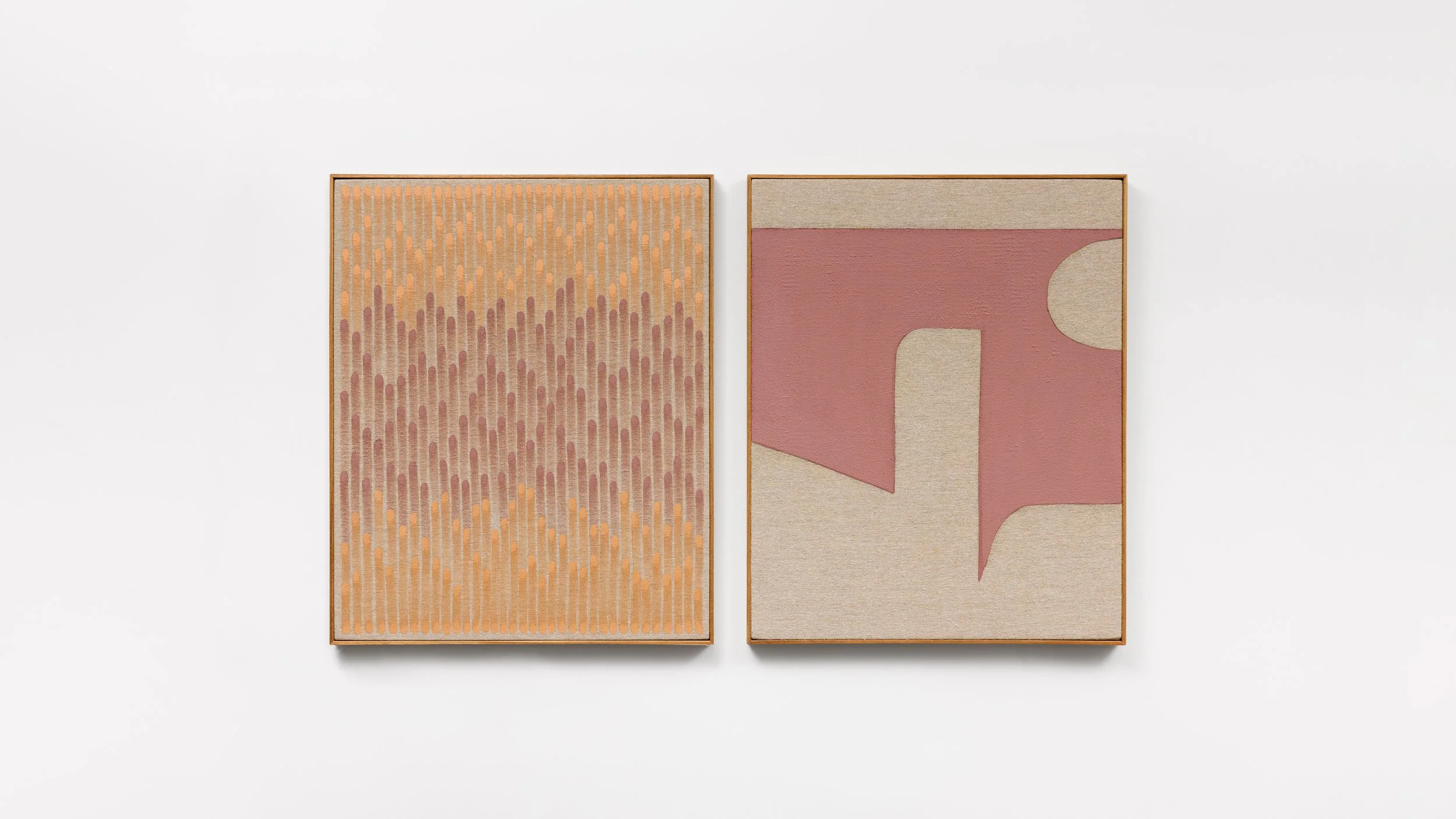 Conjunto E, 2026 | Técnica mista sobre linho | 40 x 65 cm