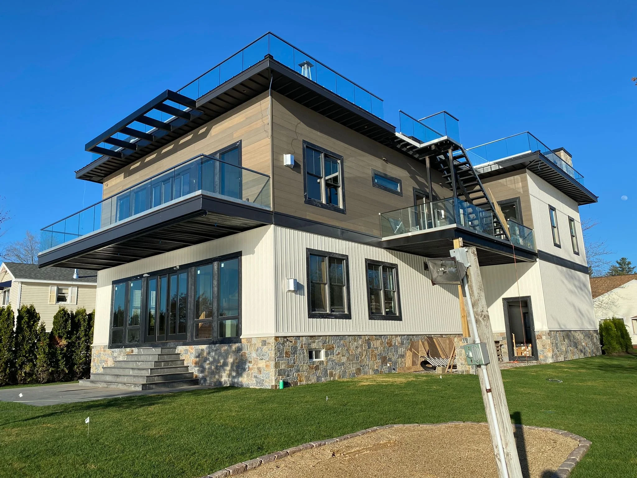 North Shore Exteriors modern home project