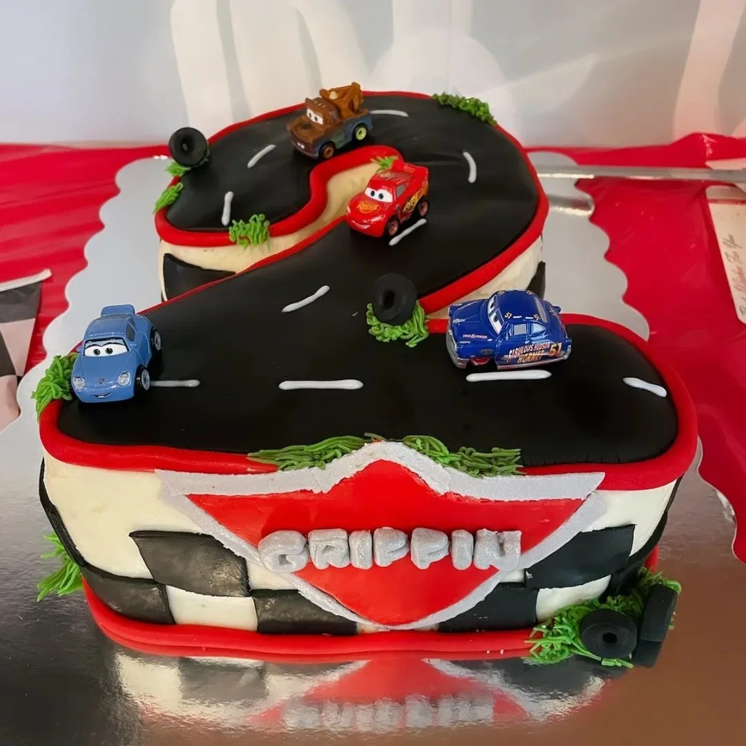 Cars Number Cake with Fondant.jpg