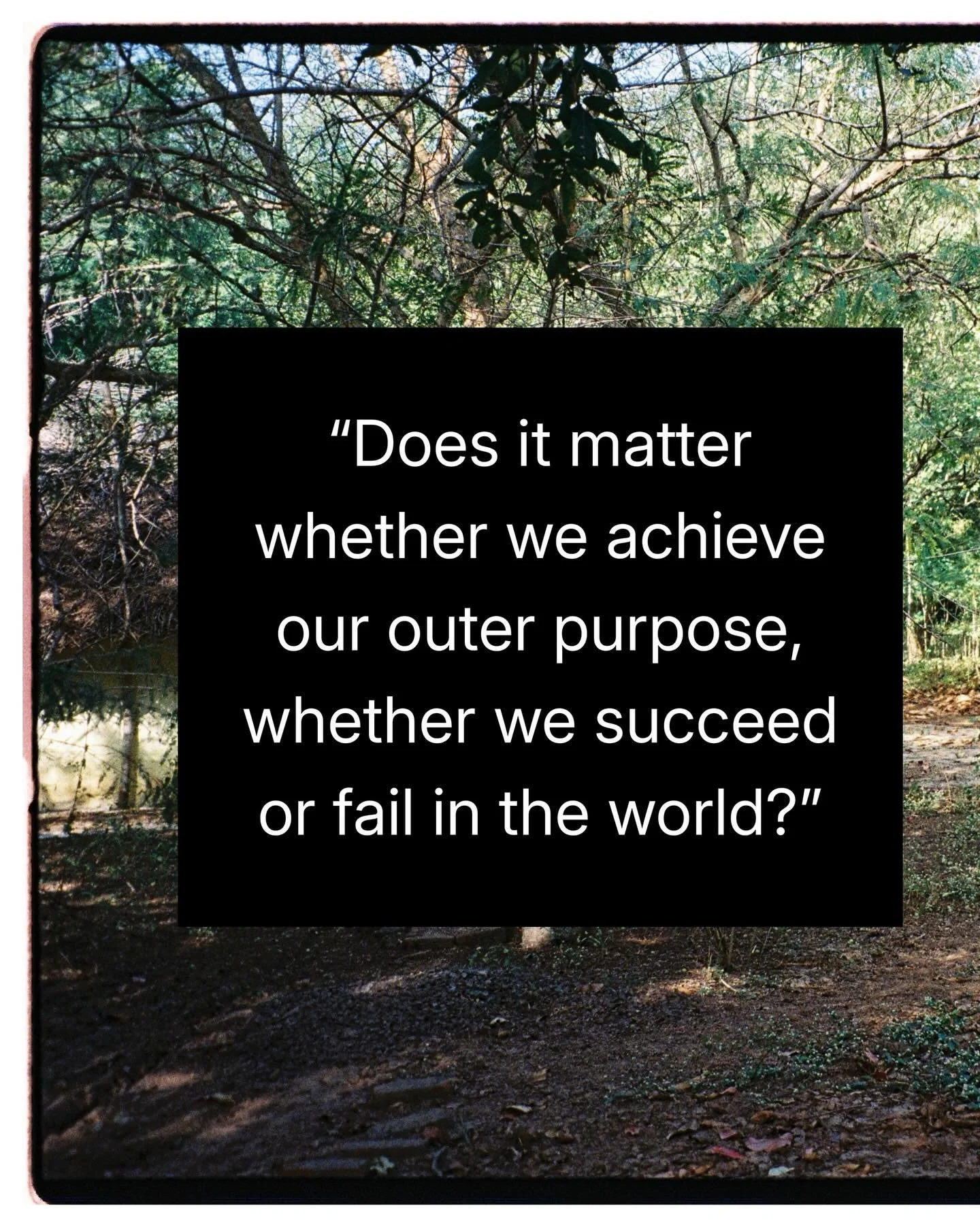 Eckhart Tolle on the inner and outer worlds, failure and success. Making your outer purpose subservient to your inner purpose.