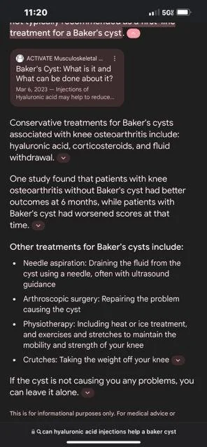 INJECTIONS NOT RECOMMENDED for BAKER's CYST in MY RIGHT KNEE will MAKE WORSE.jpg