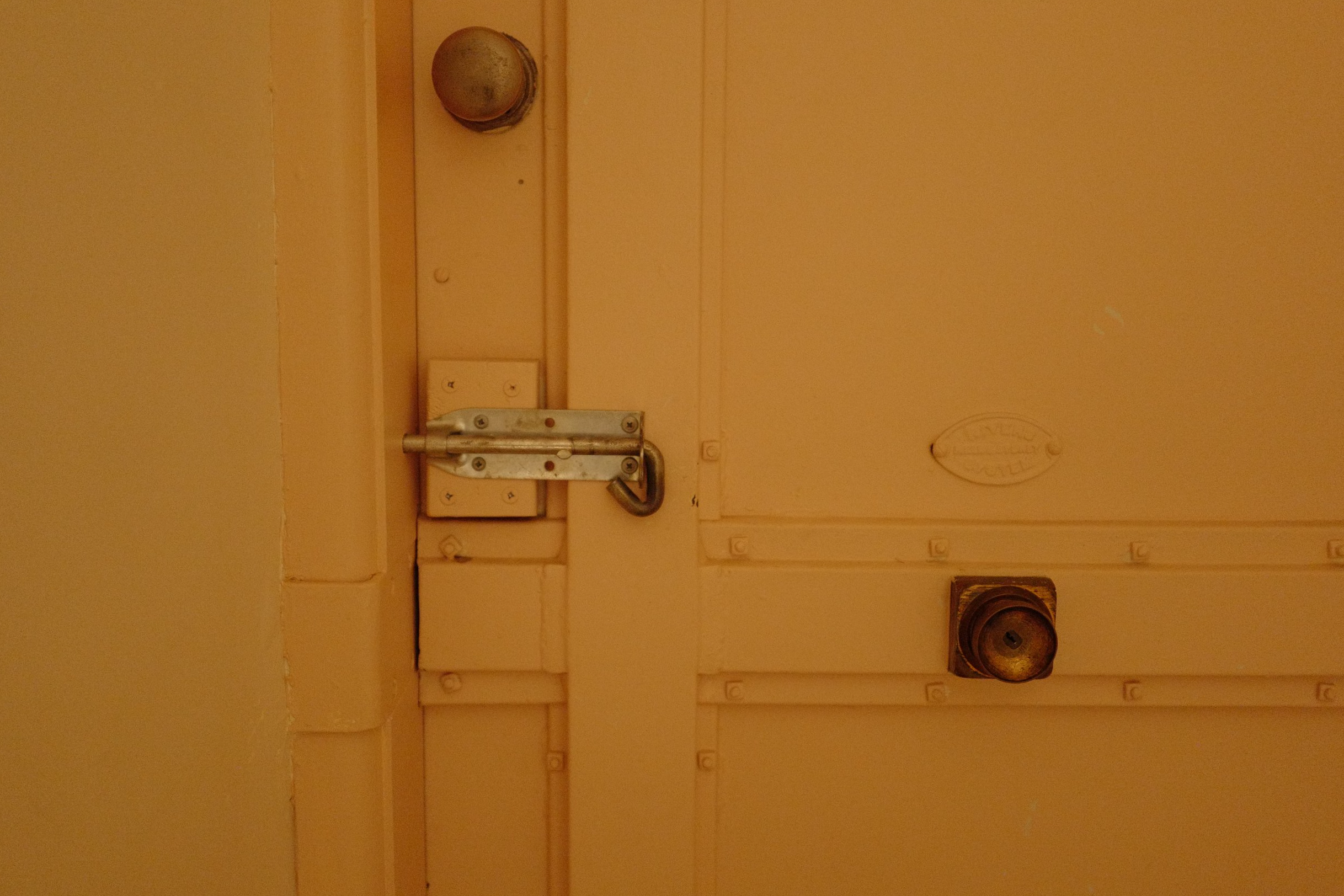Step 14. Close & Bolt Lock Main Bathroom Door (SUPER IMPORTANT FOR BUILDING'S SECURITY)