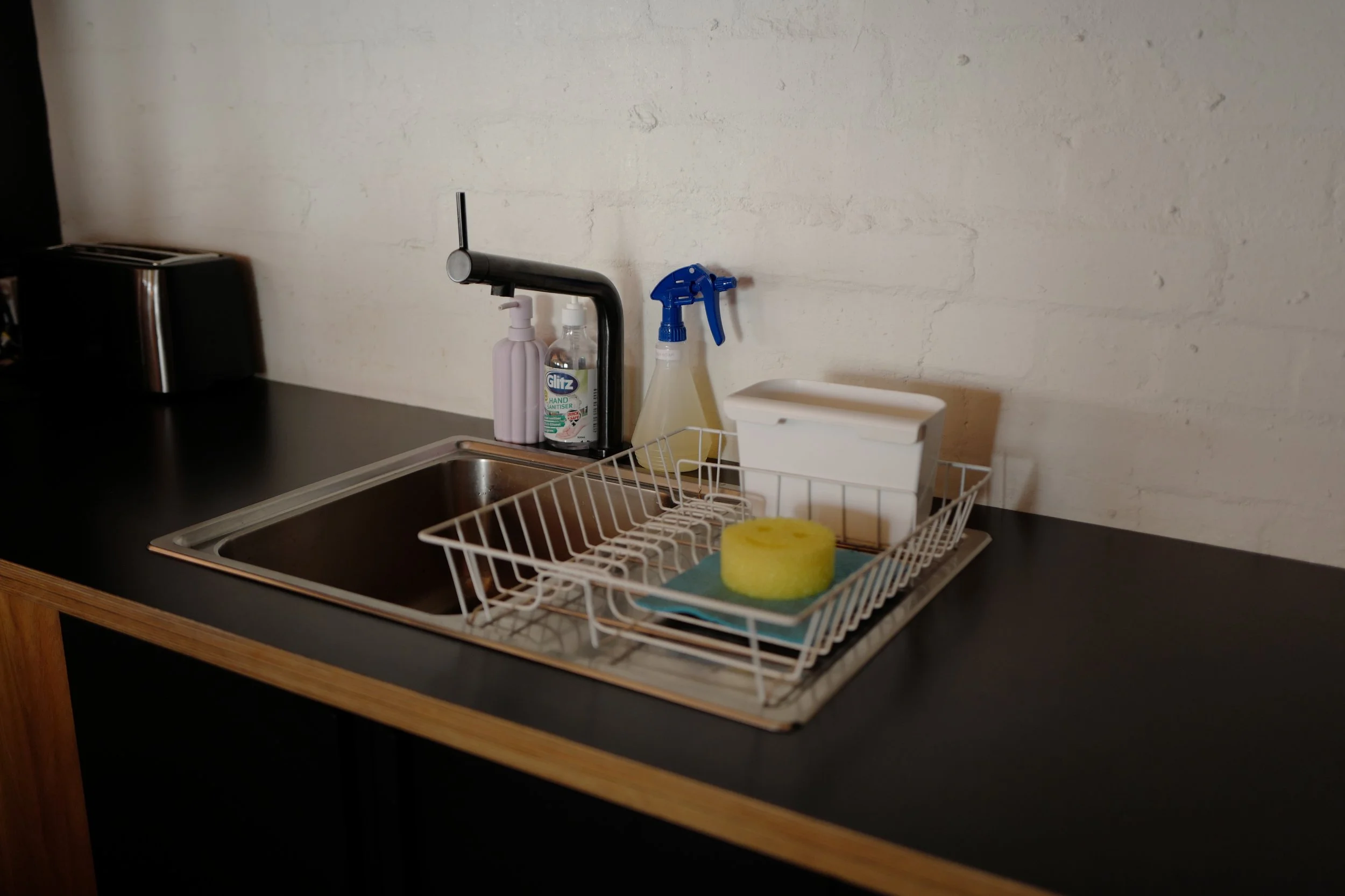Step 2. Dishes -  wash, dry and put away, leaving dish rack empty