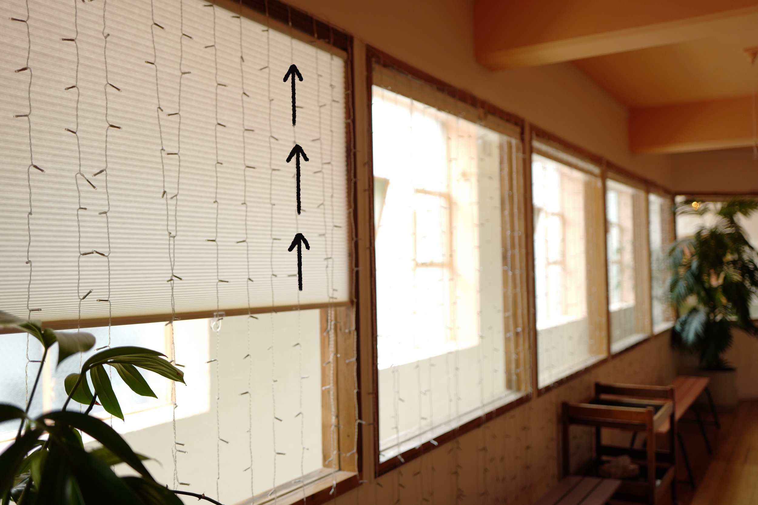 Step 6. Open blinds