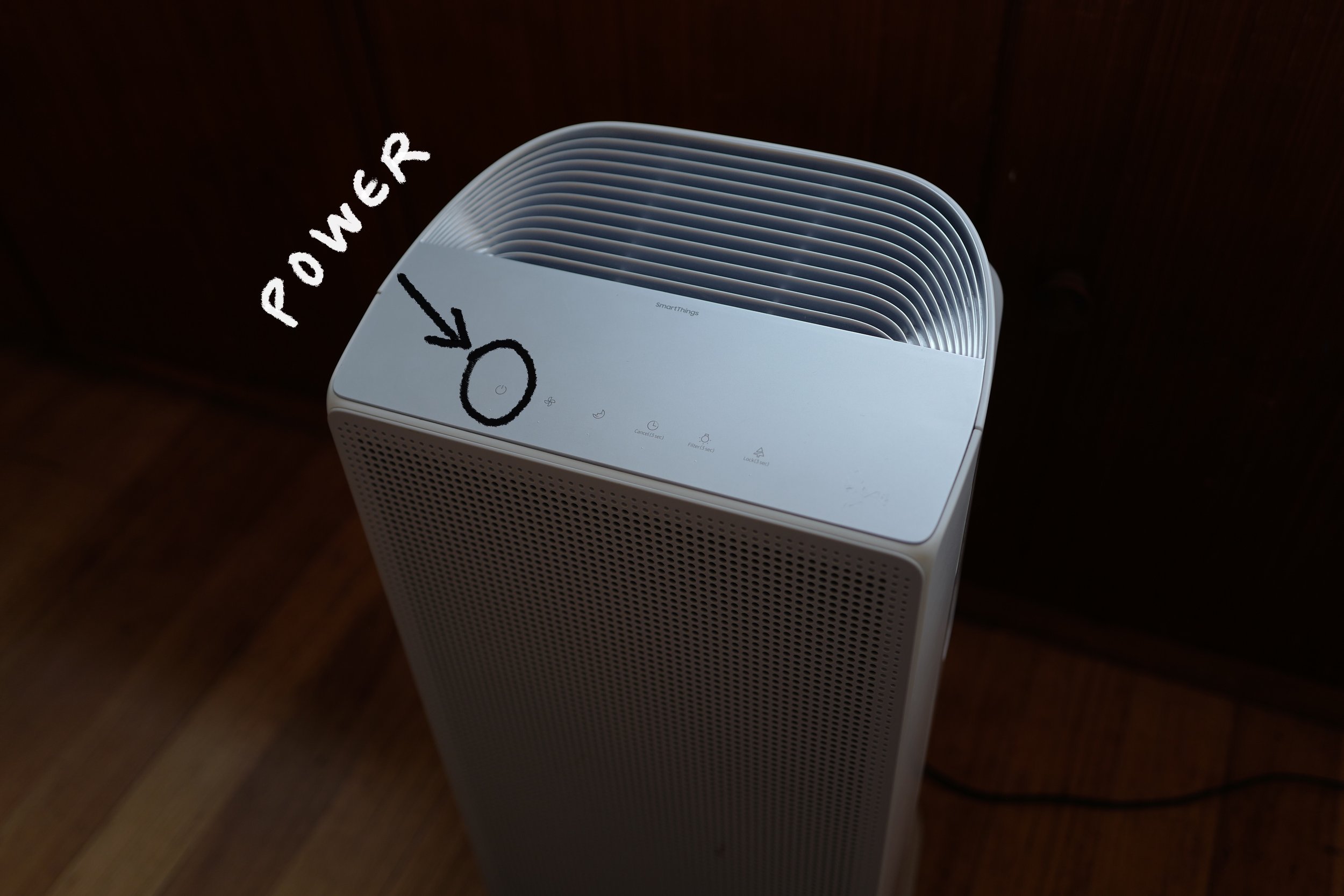 Step 7. Purifier(s) - Turn off via power button at top of unit