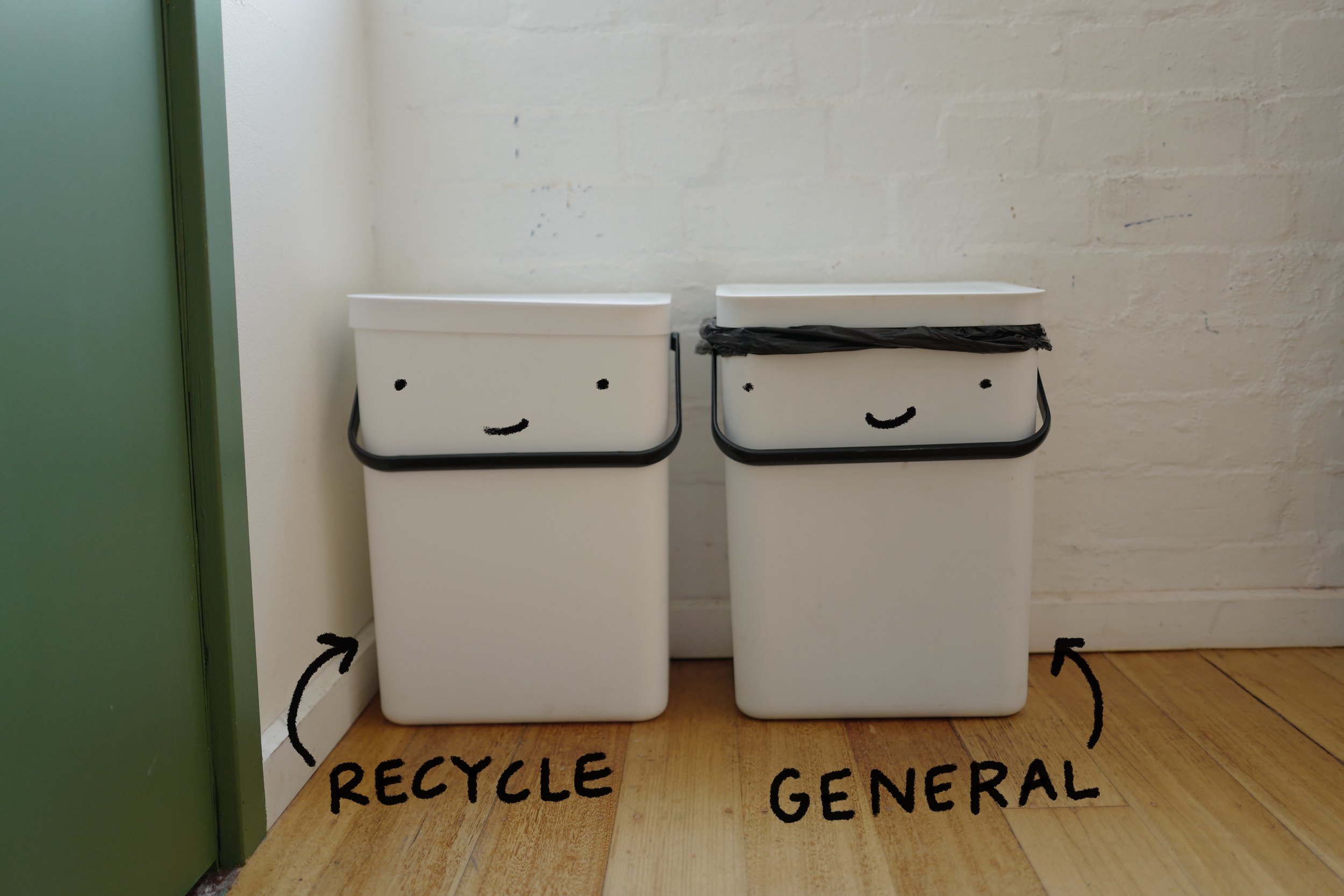 Step 3. Rubbish -put in bins provided (you do not need to take rubbish out)