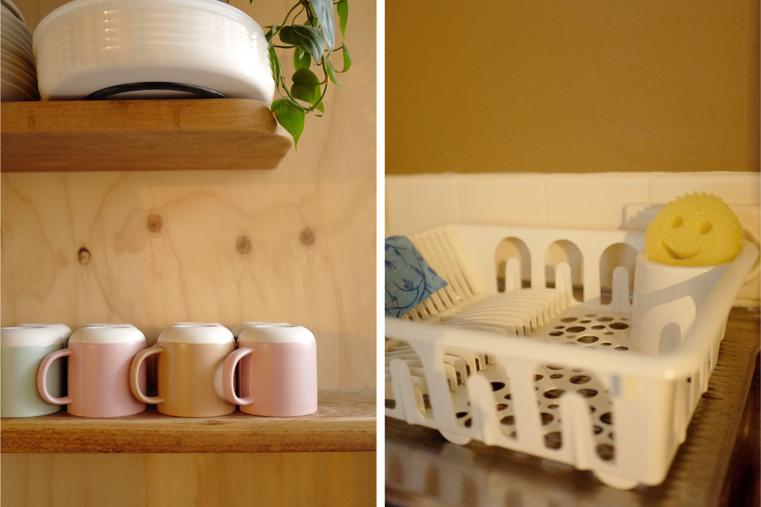 Step 1. Dishes - Wash, dry and put away all dishes, leaving dish rack empty