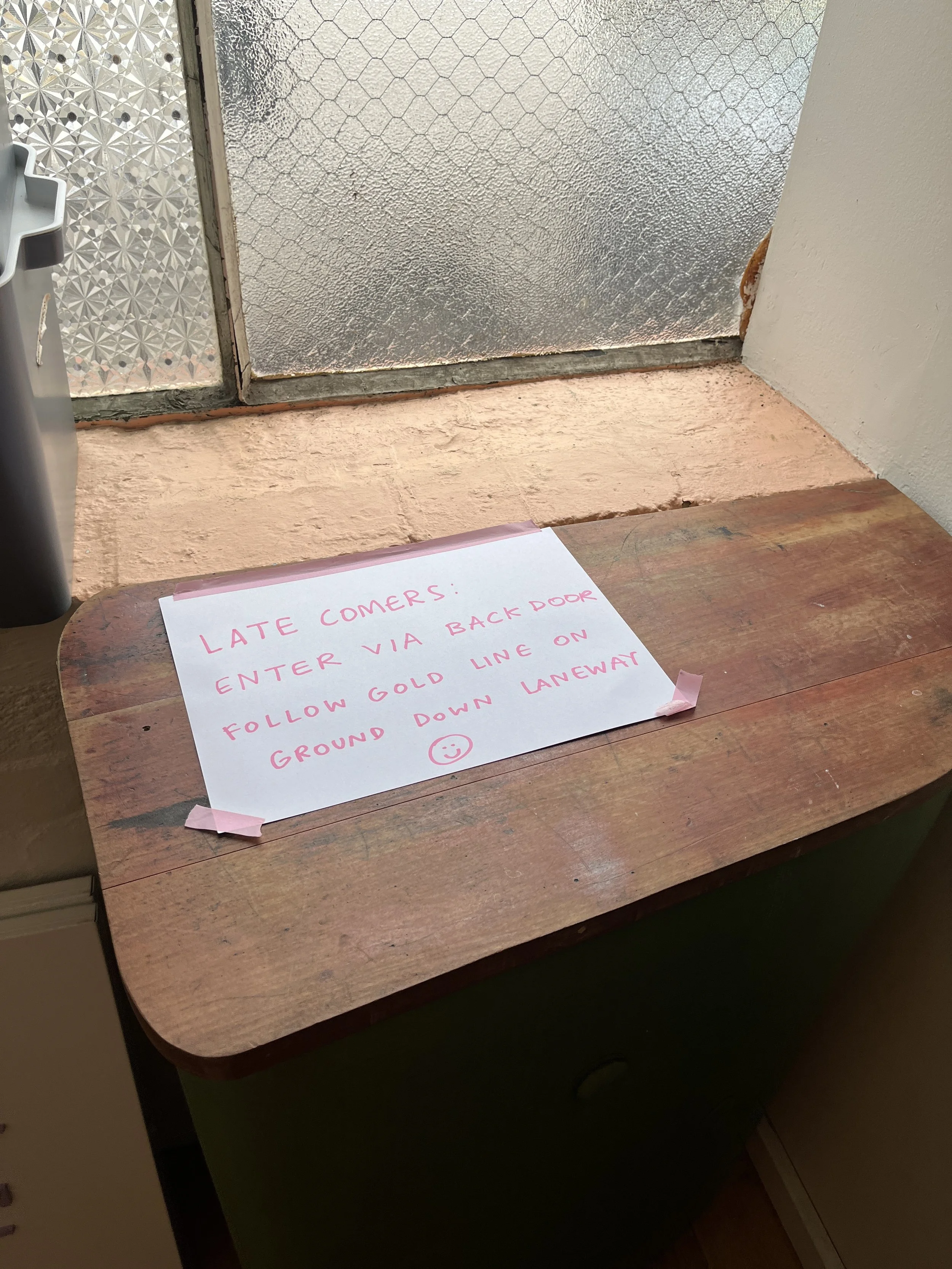 Step 5. Put sign on front door