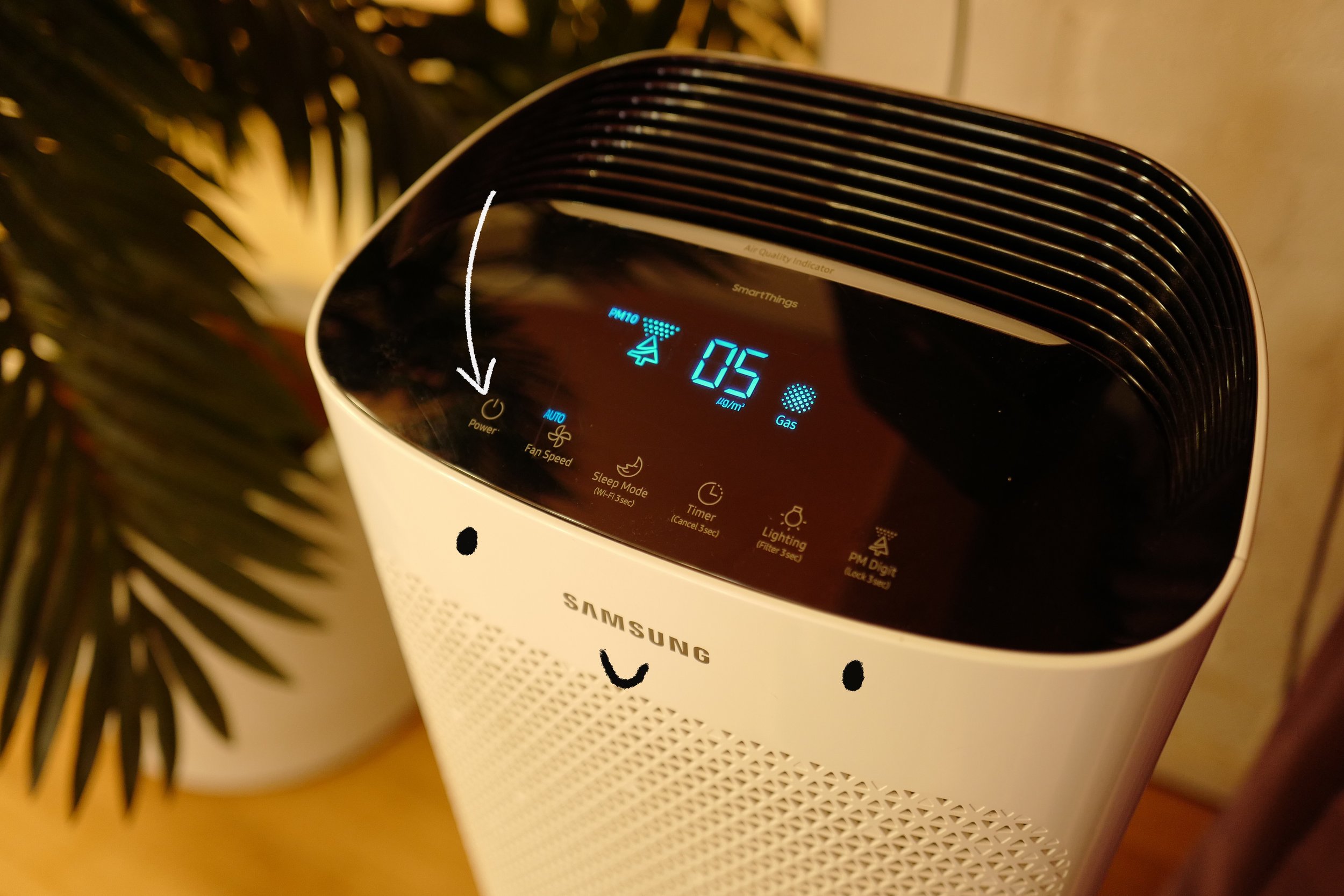 Step 15. Switch off air purifiers (power button on top of units)