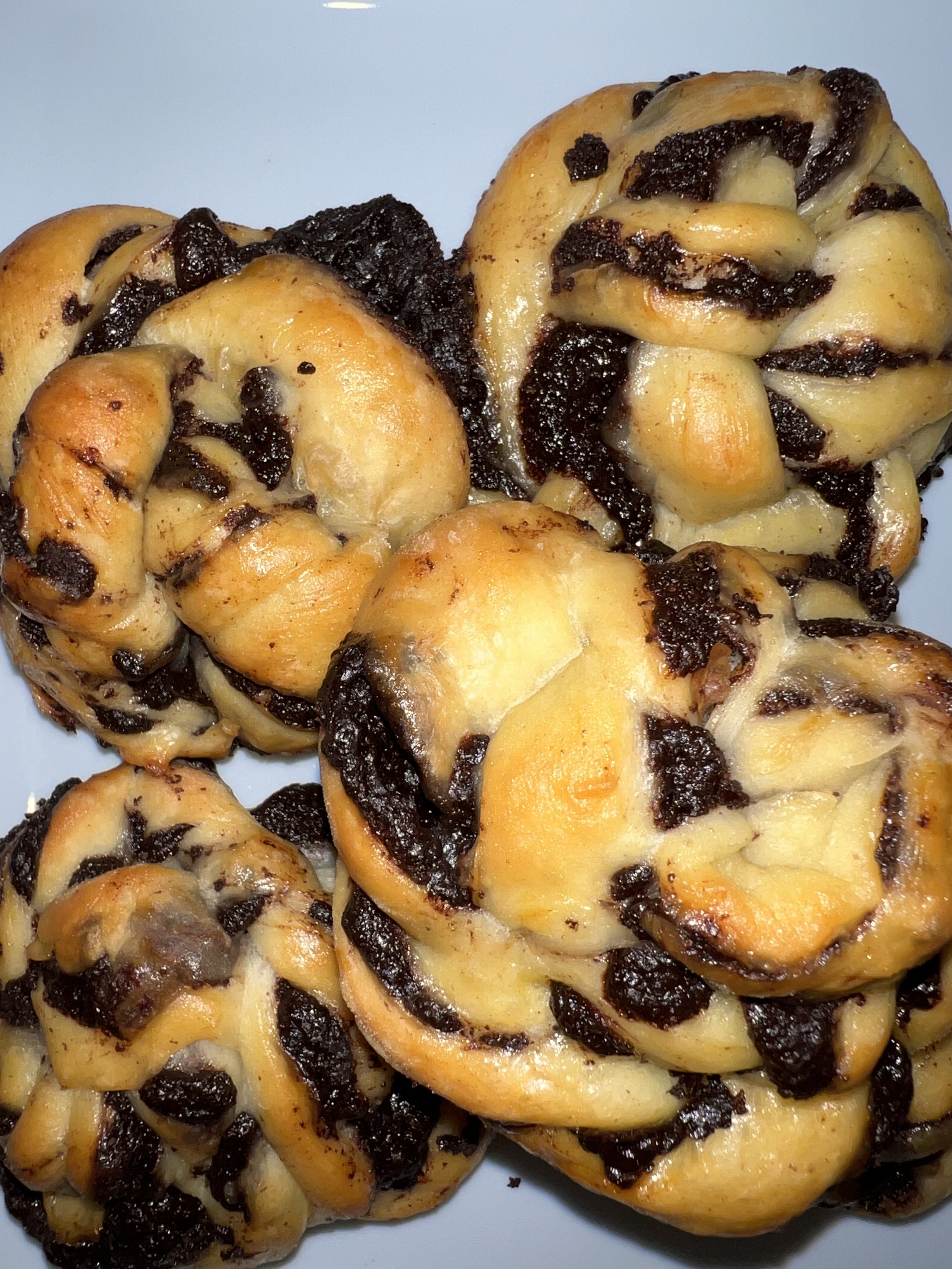 Chocolate Sourdough Knots
