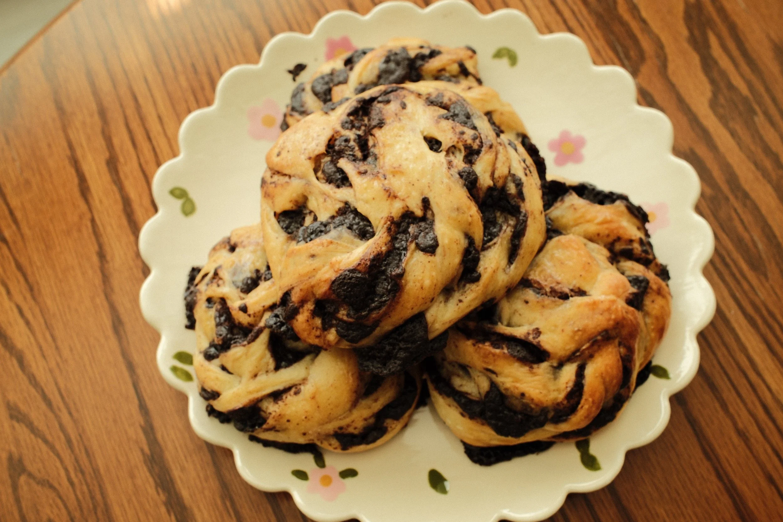 Chocolate Sourdough Knots