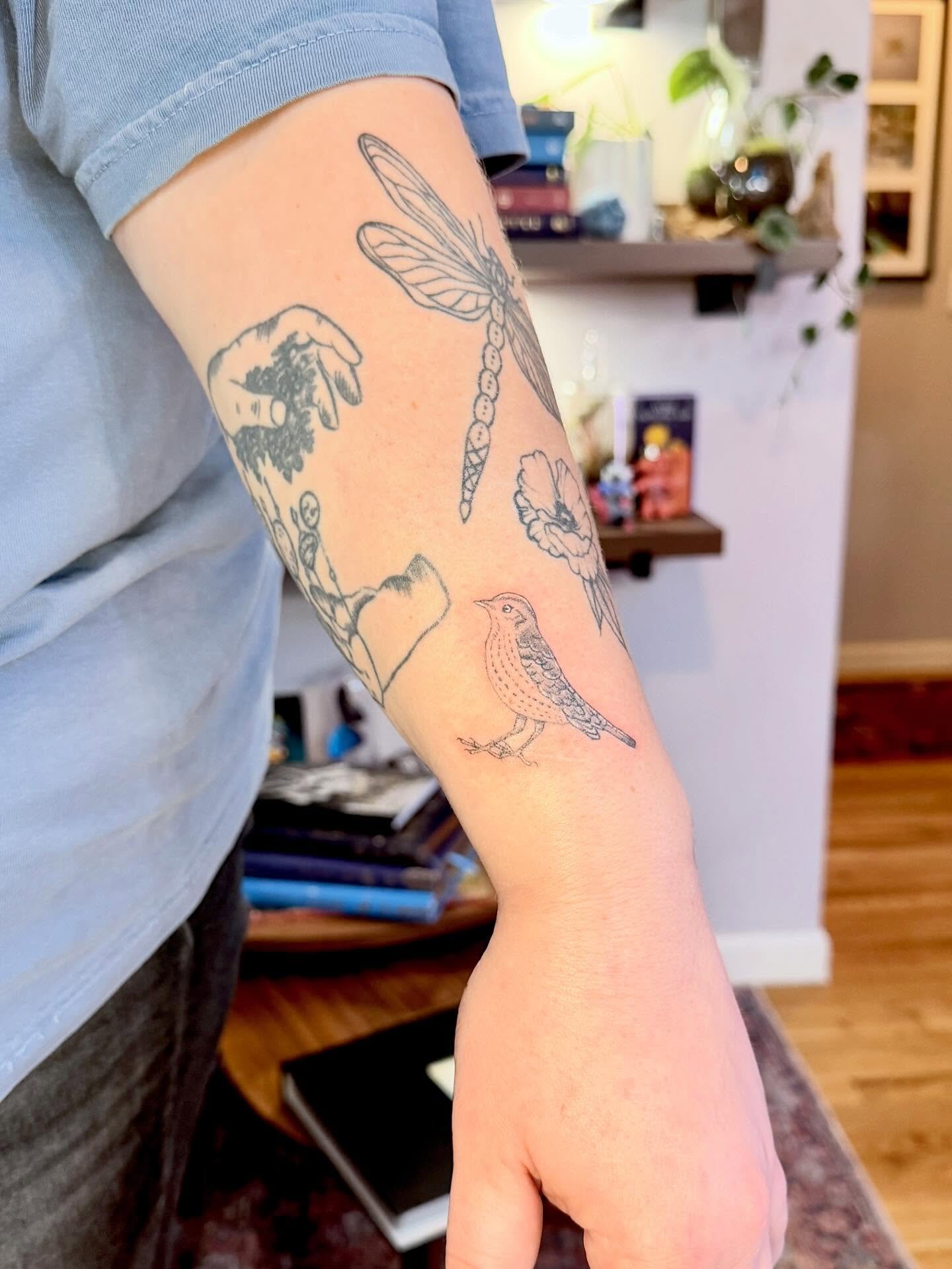 Very excited to do this little bird from my flash ✨
I want to tattoo and draw more birds this year so if you have any bird recommendations my DMs are open 

#seattle #seattletattoo #naturetattoo #seattlefineline #finelinetattoo