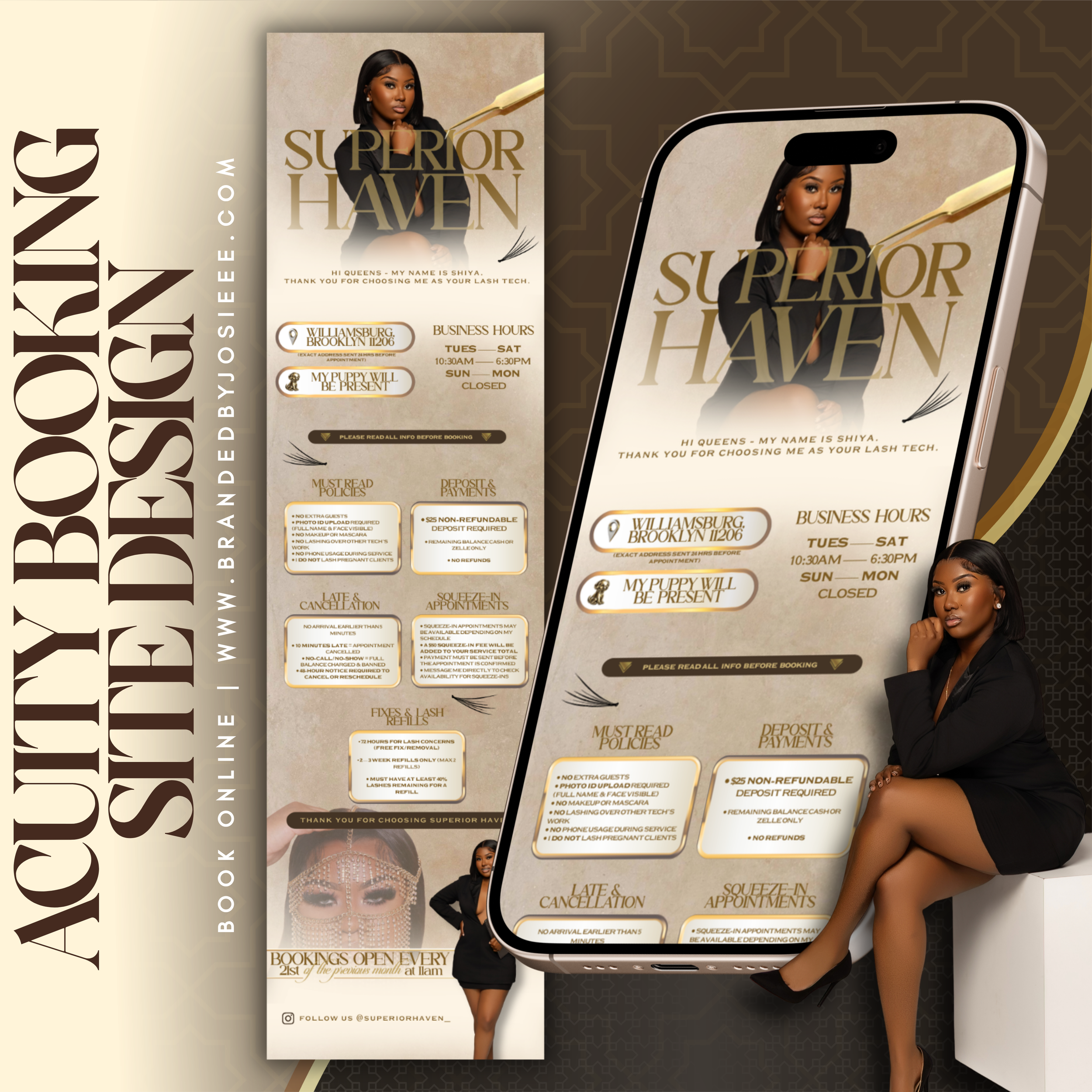 LUXURY BOOKING EXPERIENCE | Designed to attract premium clients | Tap image to view live site ↑