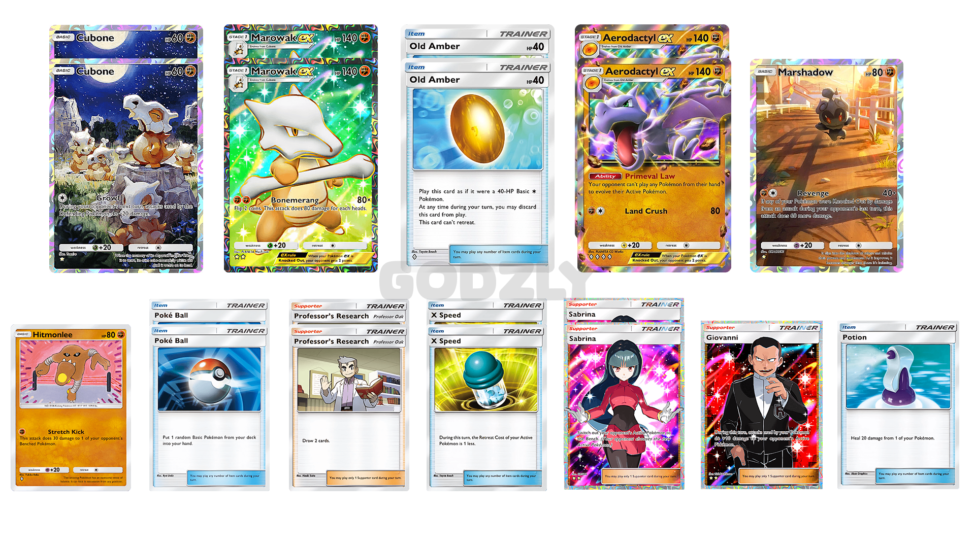 82 Hitmonlee Marshadow AerdactylEX MarowakEX.png