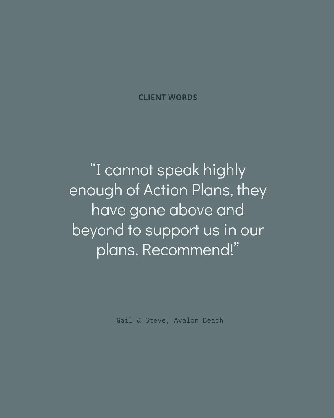 I cannot speak highly enough of @actionplans, they have gone above and beyond to support us in our plans. Recommend!
&bull;
#actionplans #buildingdesign #drafting #northernbeaches #manly #testimonial #draftinganddesign #buildingplans