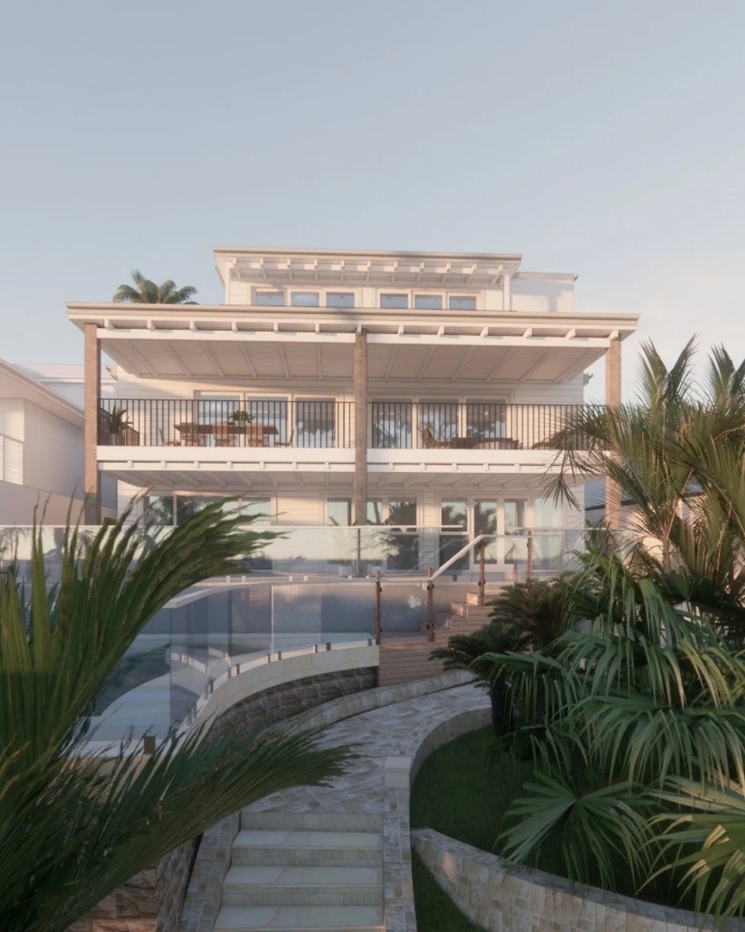 Making the most of an incredible Pittwater outlook.⁣
&bull;⁣
This proposed first-floor addition introduces a new master suite, ensuite, walk-in robe and parents&rsquo; retreat, opening onto a waterfront-facing balcony.⁣
&bull;⁣
The existing level wil