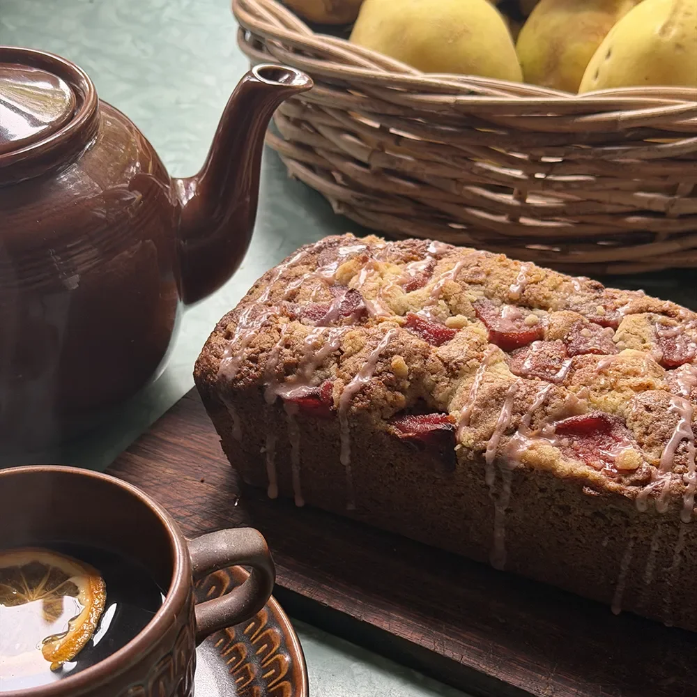 Autumn Quince and Cardamom Cake