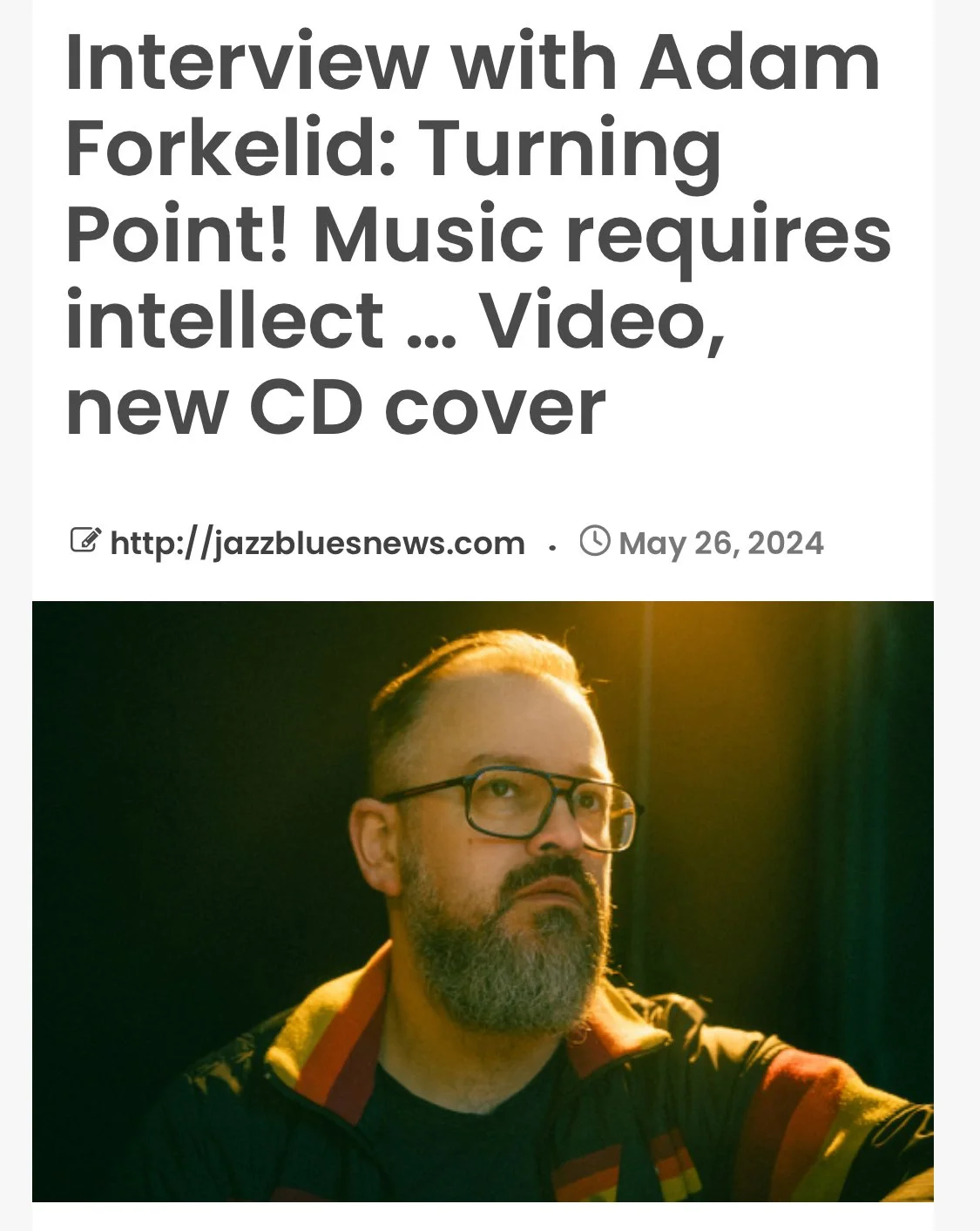 Interview with JazzBluesNews