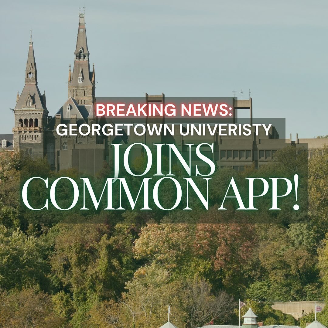 🚨 BIG NEWS: Georgetown finally joins the Common App! 🚨
One of the last holdouts is making moves &mdash; and that means big changes for future Hoyas. 

💥 Expect more applications
💥 A lower admit rate (possibly ~10%!)
💥 More deferrals in the mix

