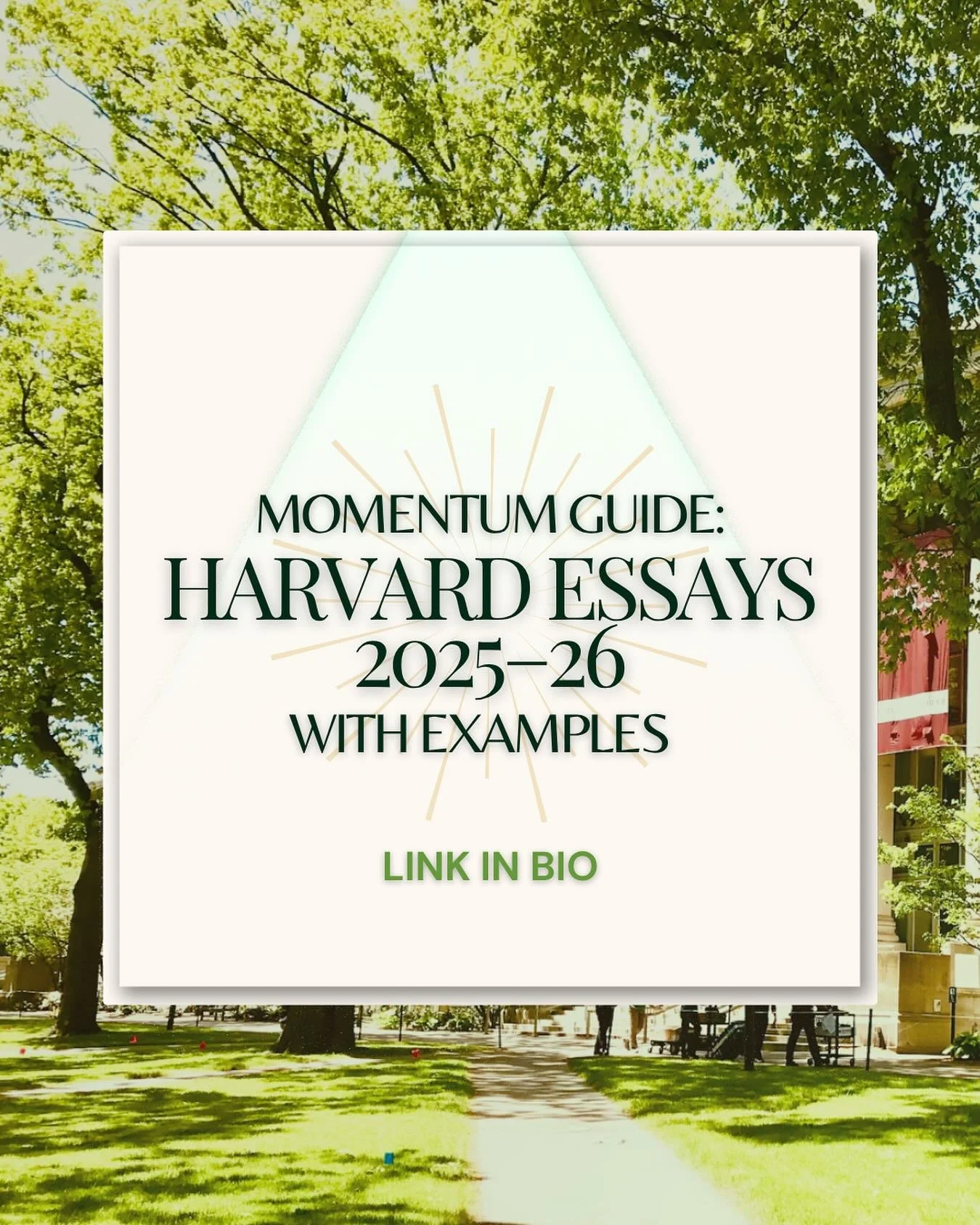 Harvard Essays 2025&ndash;26 guide is live. Full breakdown + real examples to help you write your strongest application yet.
Link in bio.

#HarvardEssays #CollegeEssays #CollegeEssayTips #SupplementalEssays #CollegeAdmissions #CollegeApplication #Har
