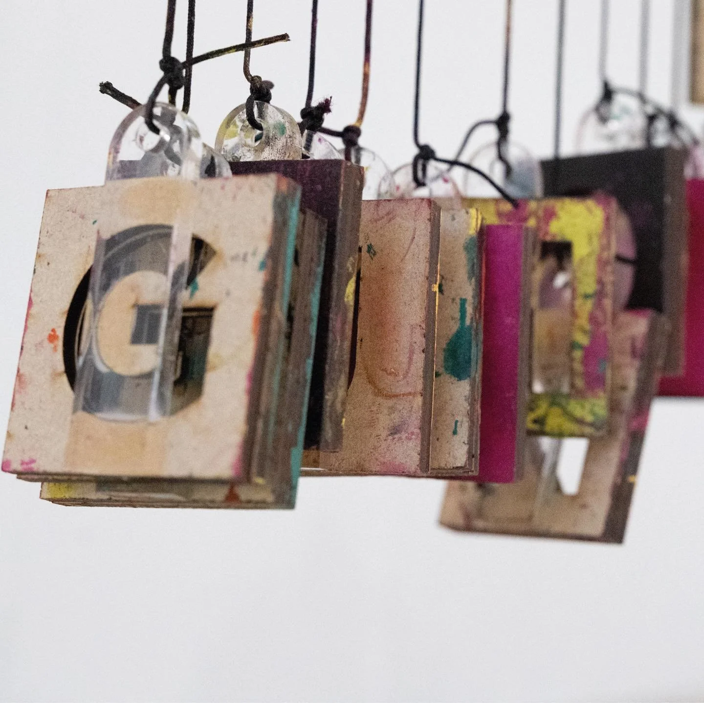 Alphabets were laser cut in both positive and negative versions to stamp on tote bags as giveaways for the participants.