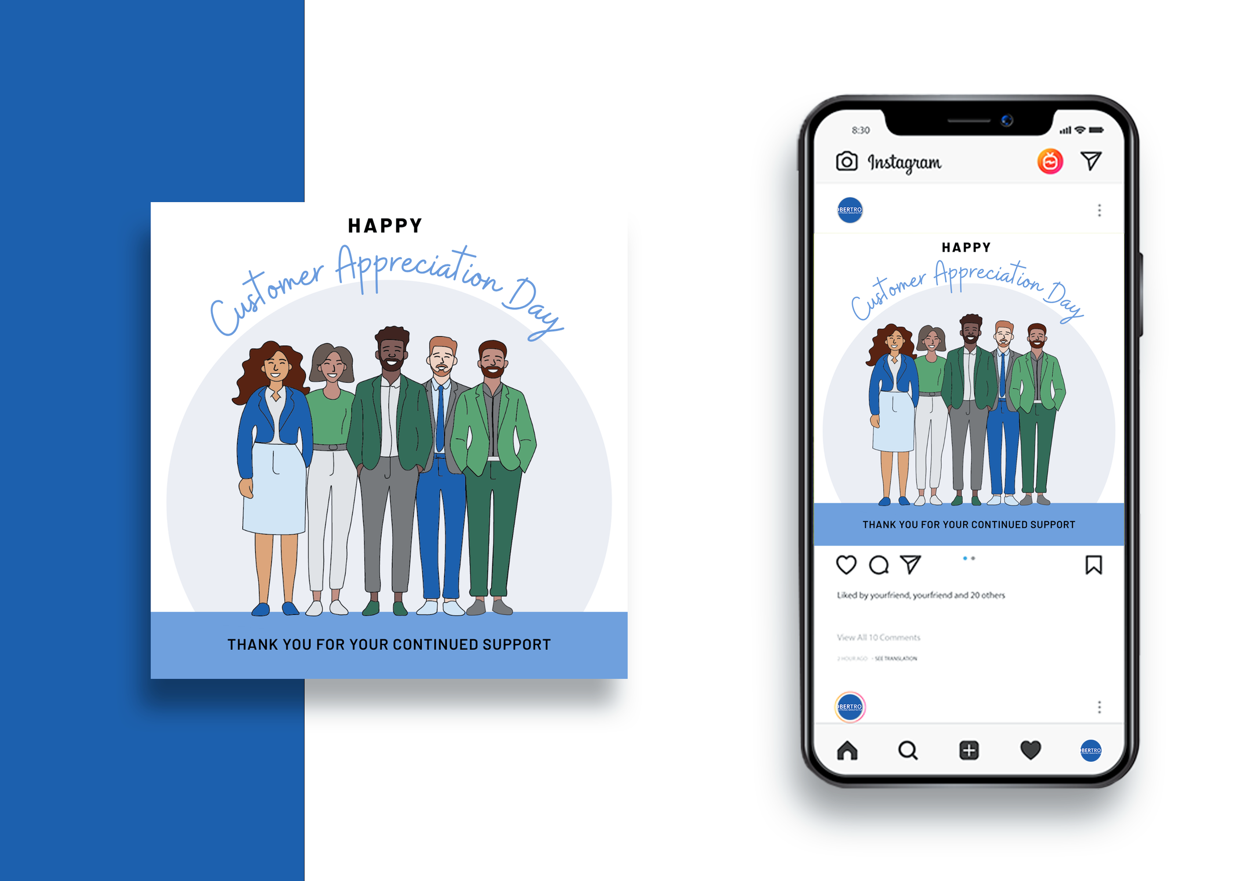 Illustration and graphic made for Customer Appreciation Day