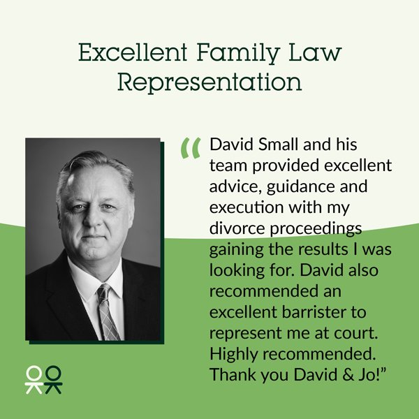 Client Testimonial "Excellent Family Law Representation"