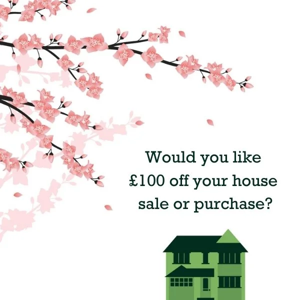 Would you like £100 off your house sale / purchase?