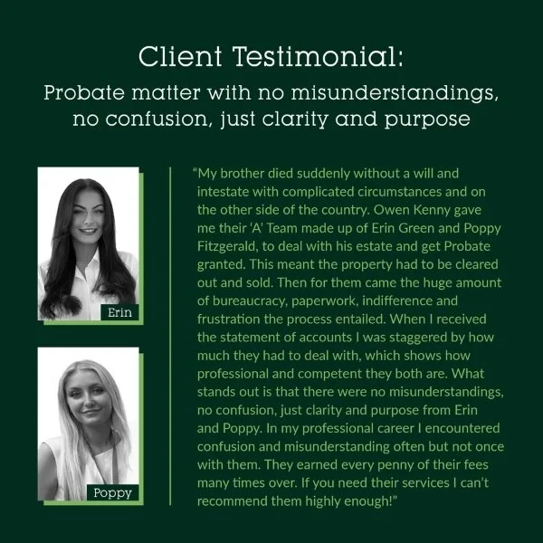 Client Testimonial: Probate matter with no misunderstandings, no confusion, just clarity and purpose