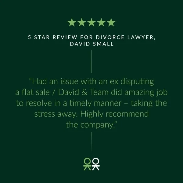 5 Star Review for Divorce Lawyer, David Small