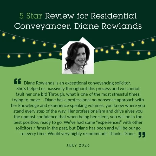 5 Star Review for Residential Conveyancer, Diane Rowlands