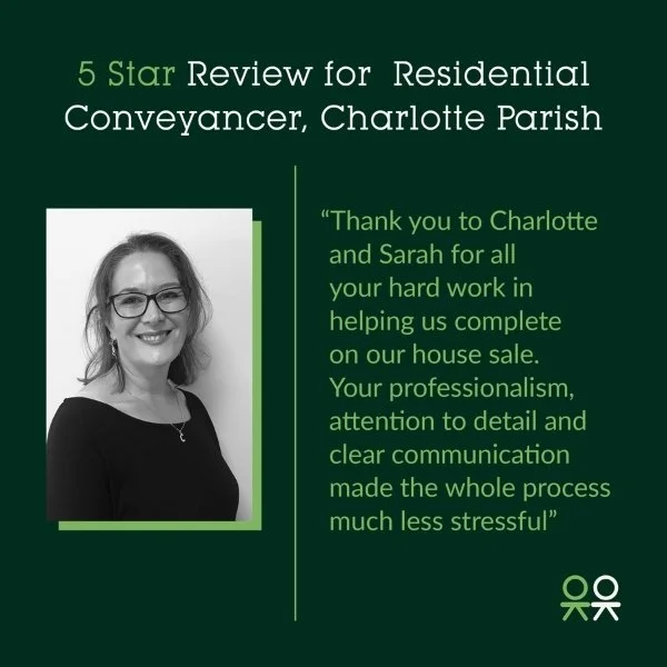5 Star Review for Residential Conveyancer, Charlotte Parish