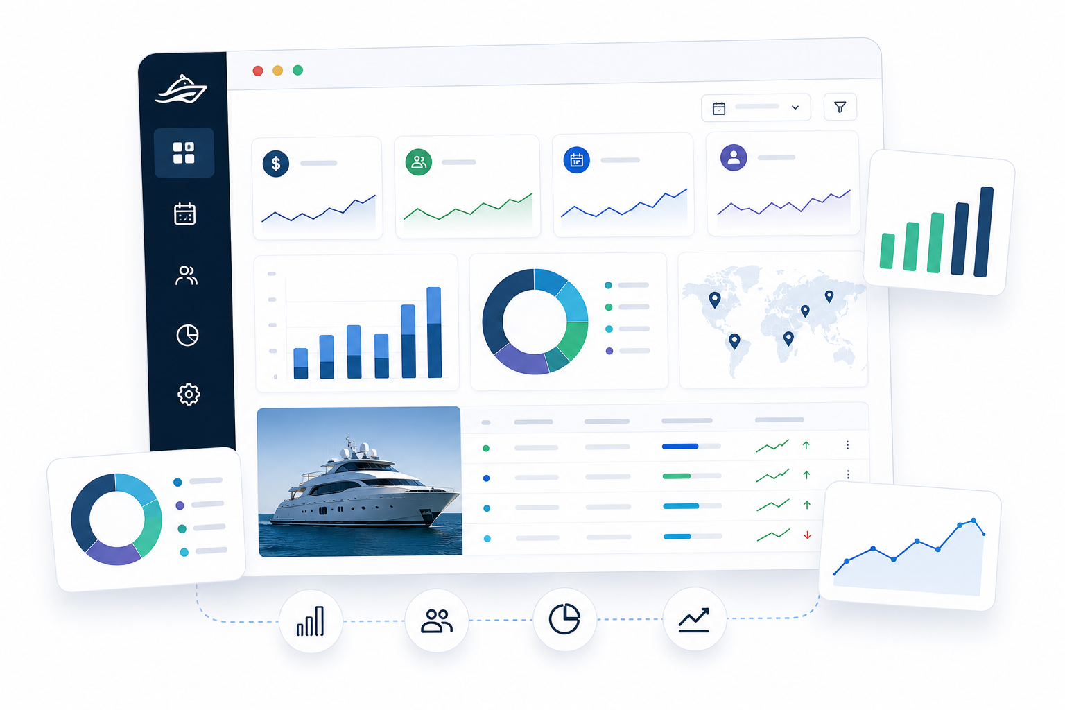 Business analytics illustration