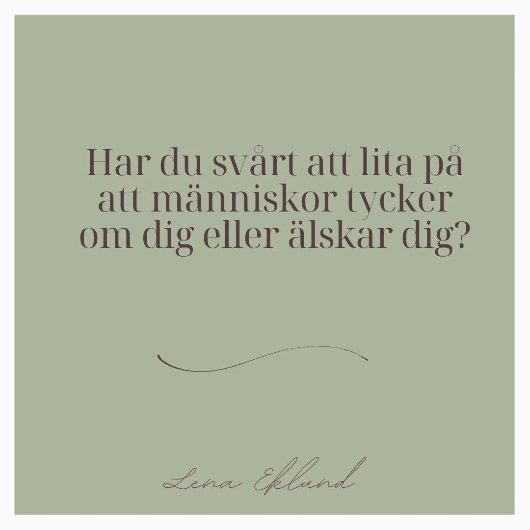 Uppfattningen att ingen tycker om mig och att mina k&auml;nslor och behov &auml;r fel, &auml;r ett vanligt tecken p&aring; att anknytningen inte var helt trygg. Dina omsorgspersoner kanske inte behandlade dig illa, men kanske har de sj&auml;lv vuxit 