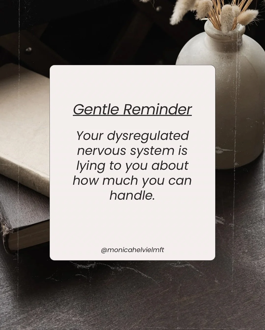 ⚡️Your nervous system state determines your story ⚡️

When you&rsquo;re dysregulated, your thoughts get louder and harsher.
You start measuring your worth by what you&rsquo;ve done.
You question if you&rsquo;re doing enough, handling enough, being en