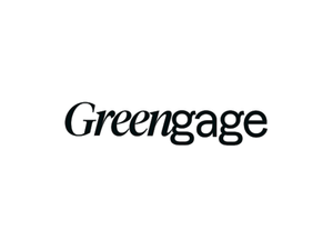 Logo with the word 'Greengage' in black italics on a white background.