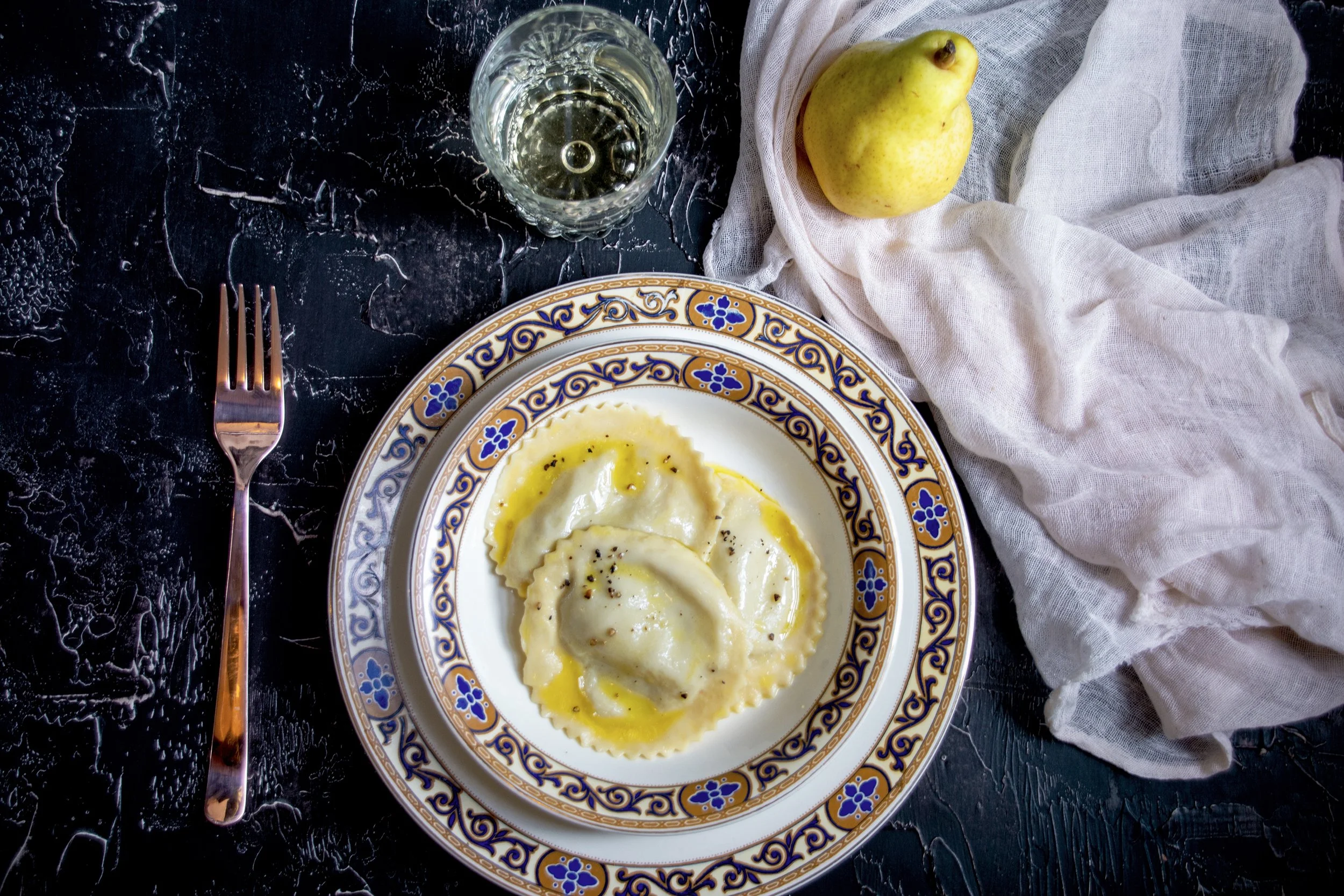 pear and blue cheese ravioli — Italy On My Mind