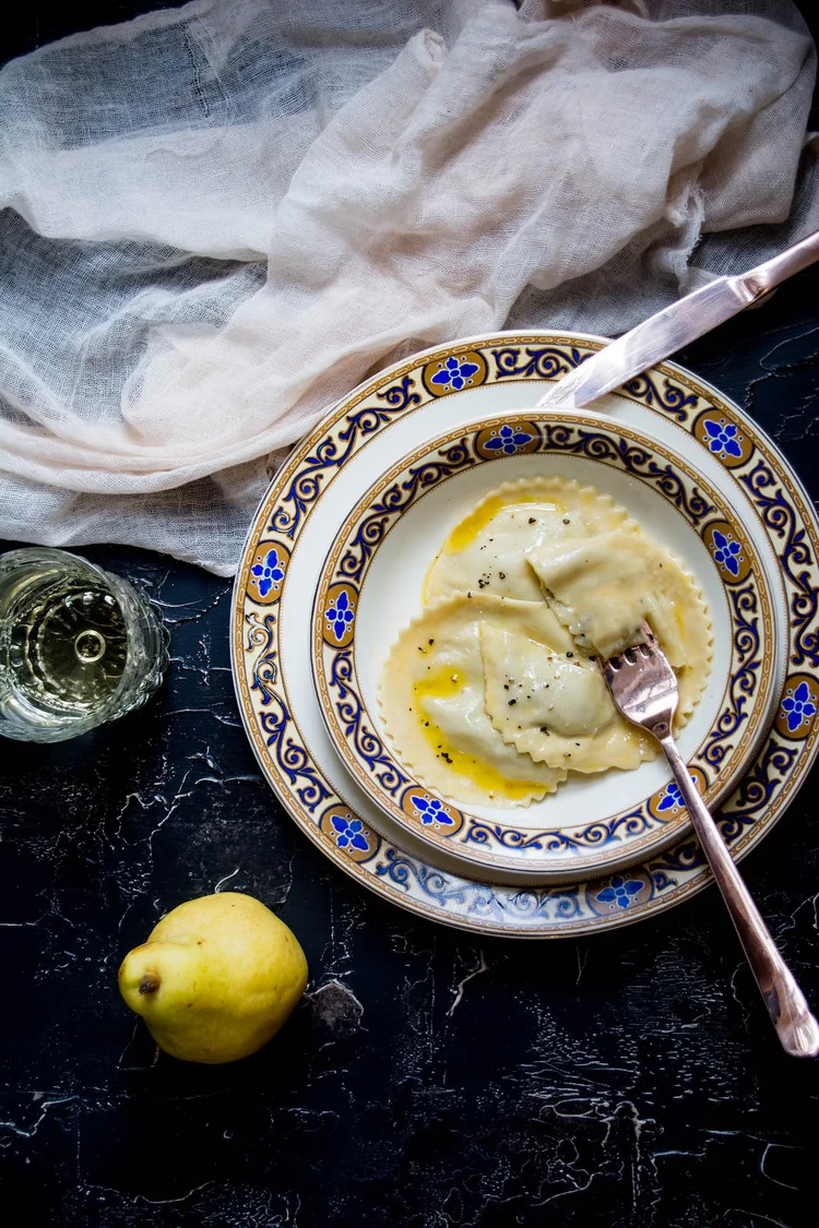 pear and blue cheese ravioli — Italy On My Mind