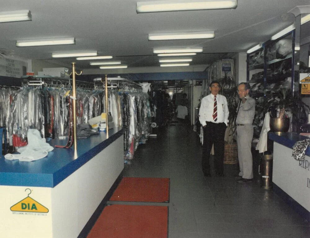 History — Blue & White Dry Cleaners