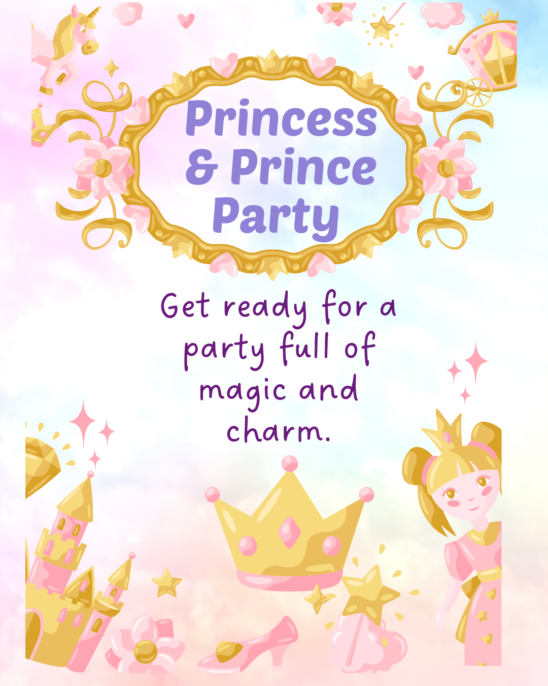 SOLD OUT-Tiny Tots Disney Princess and Prince Party