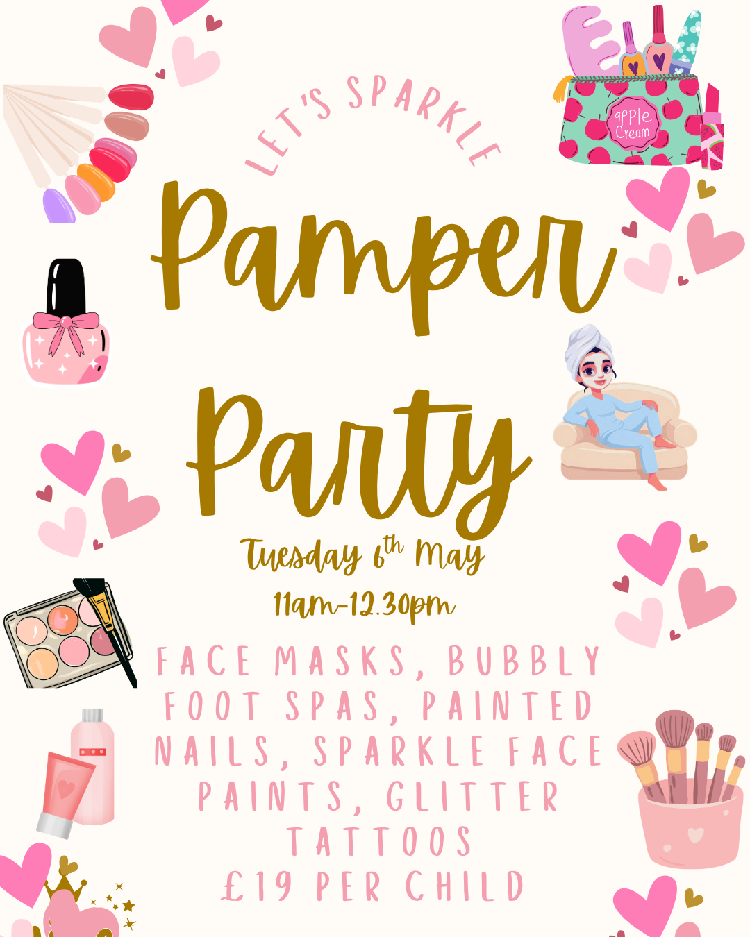 SOLD OUT- Sparkle Pamper Party