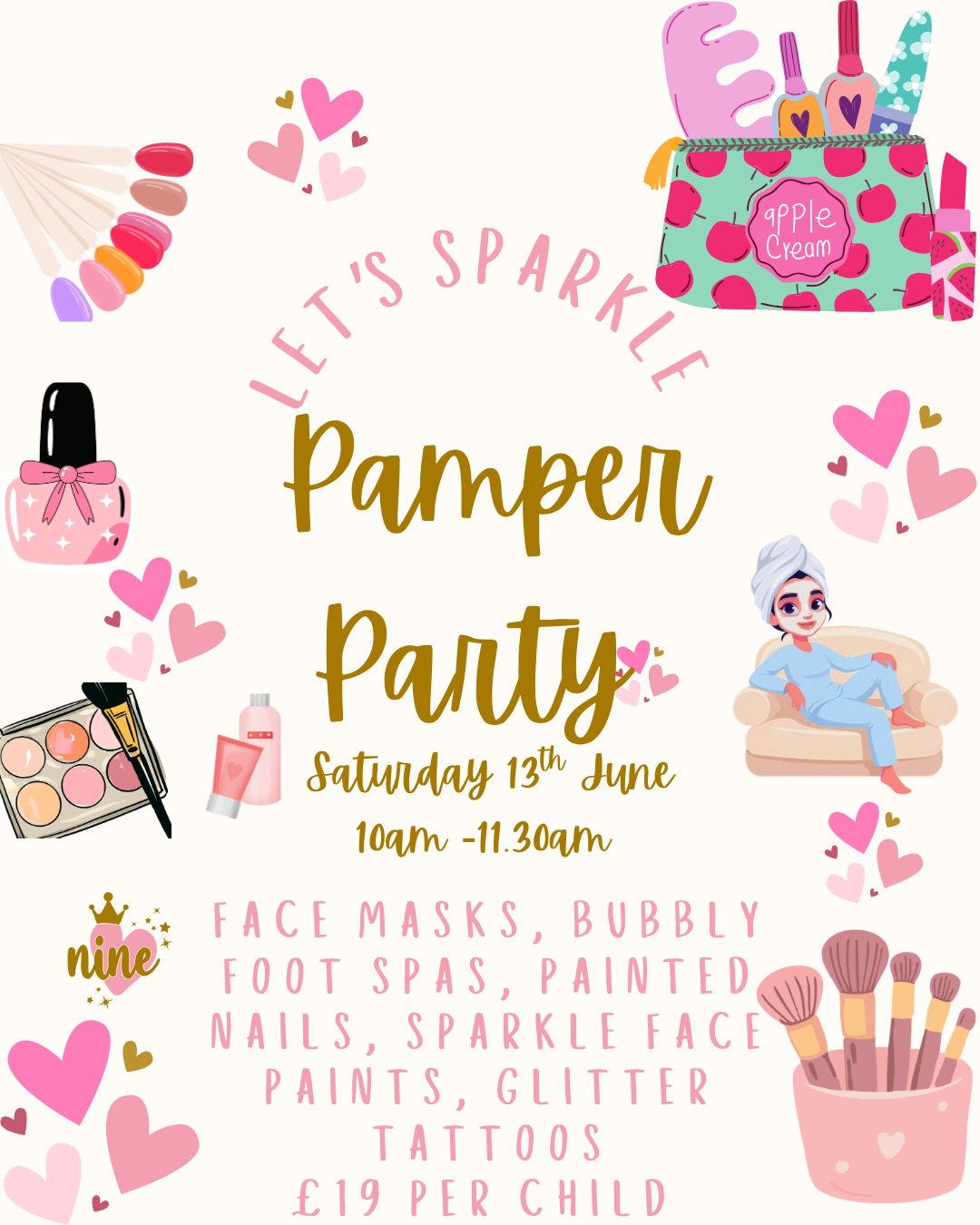 SOLD OUT- Sparkle Pamper Party
