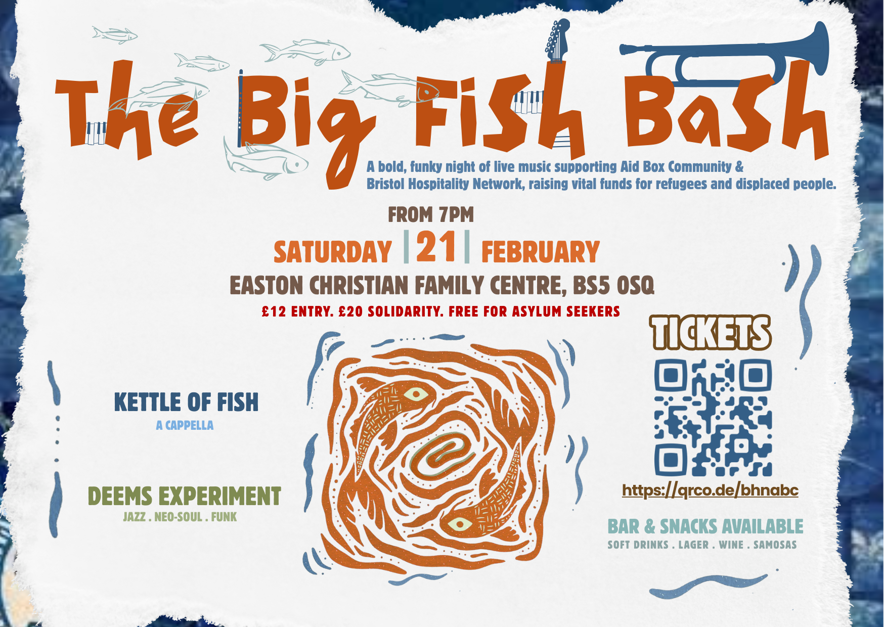 The Big Fish Bash - Fundraiser Gig for ABC &amp; BHN!