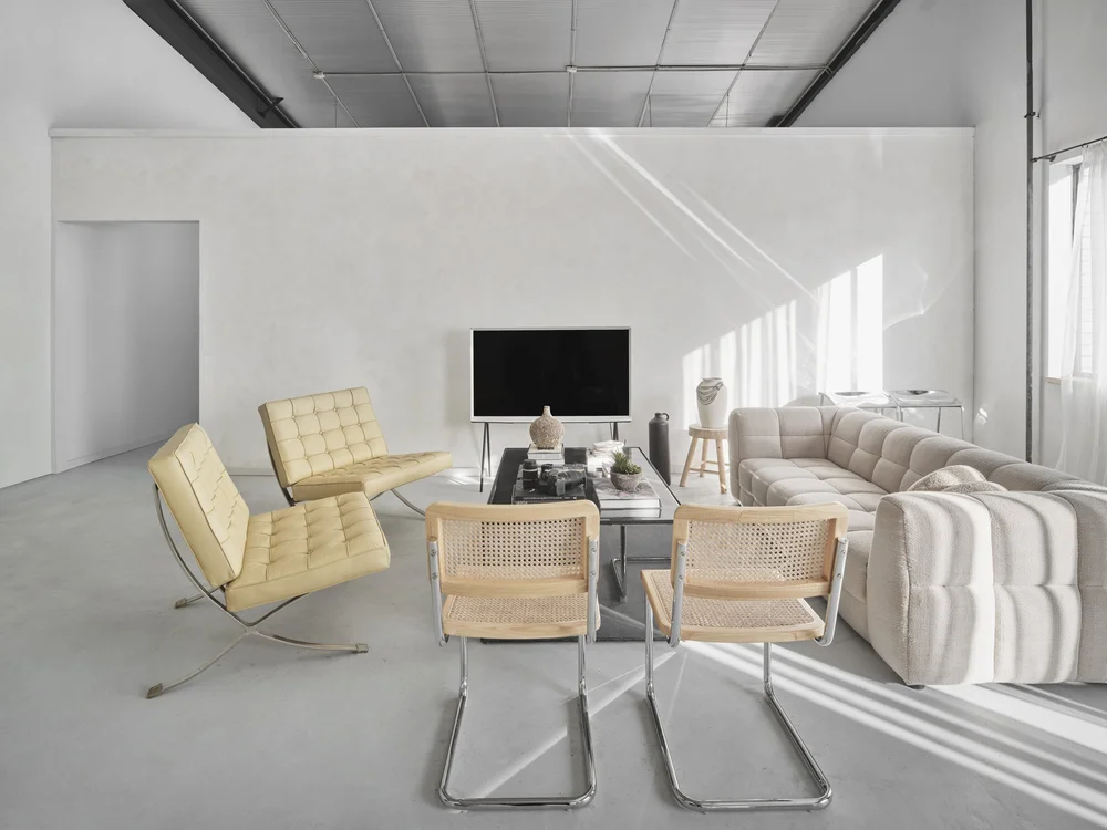 Valeon lifestyle lounge with curated furniture and natural light.