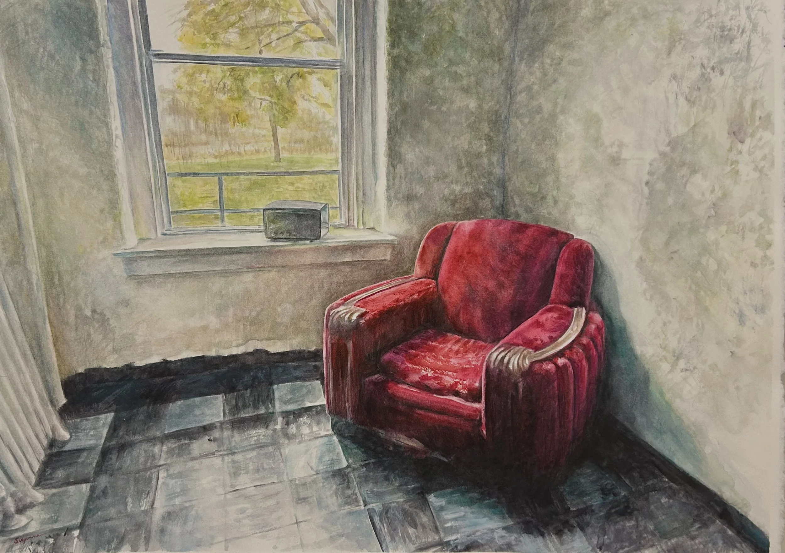 “Sentiment, Asylum Series, No. 1” received 3rd Place at the 4th Annual Allen Whitehill Clowes Collaborative Invitational Exhibition, 2026. 

Many thanks to judge Shaun Dingwerth for selecting my painting as one of the four award winners, and to the H