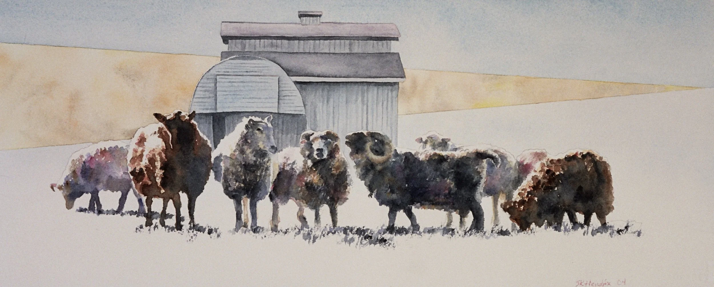 "Crisp Morning Air" was juried into the 20th Annual International Exhibition of Animals in Art, Louisiana State University.
