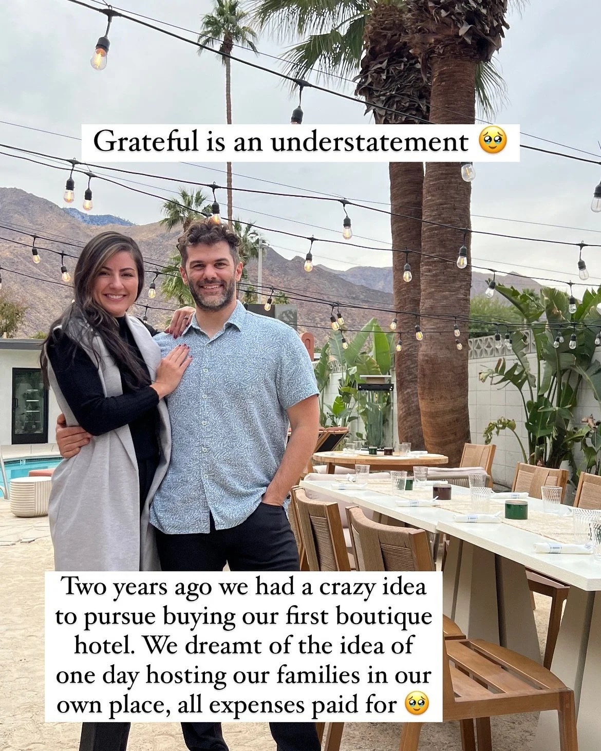 What a crazy ride to get here! 

Hosting our families for Thanksgiving at our hotel was a dream come true😭

It took every ounce of effort and hard work to get to this point, and we could not have imagined it any differently. 

Sharing weekends like 